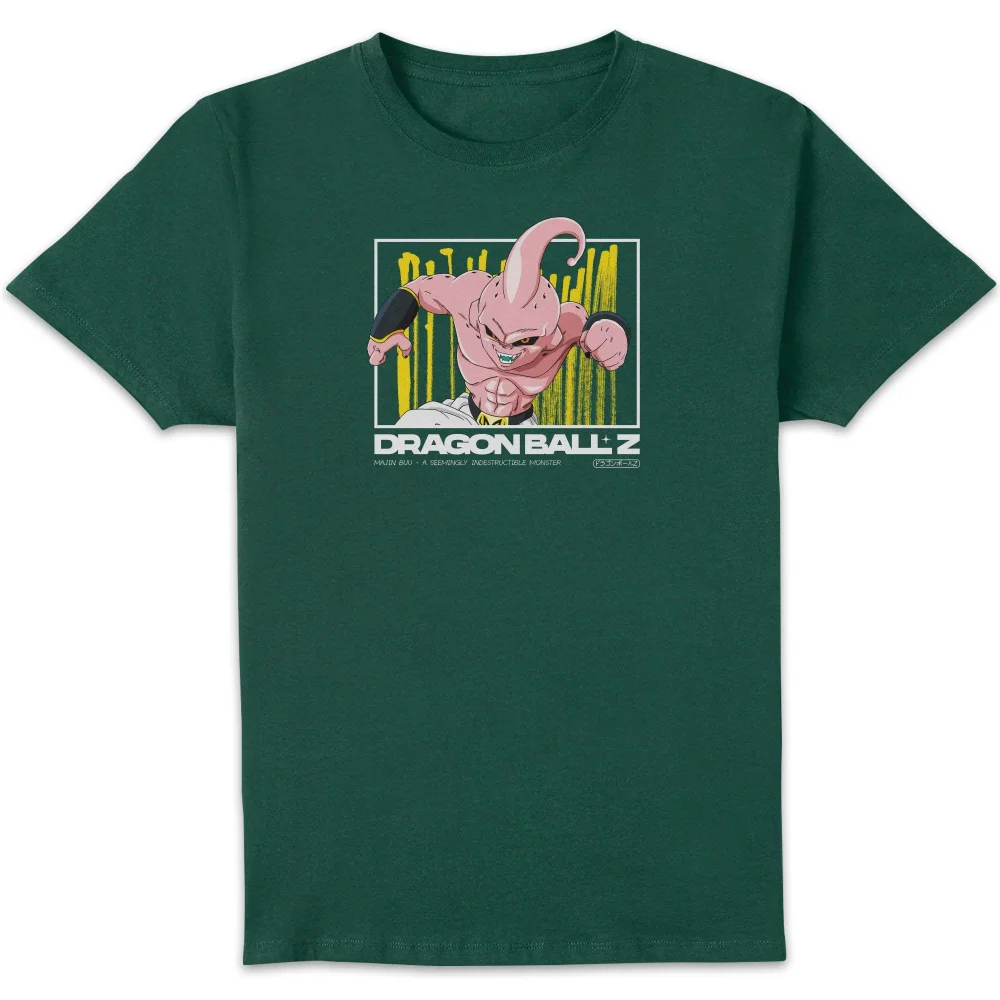 Dragon Ball Z Majin Buu Profile Unisex T-Shirt - Green - S Afbeelding 1