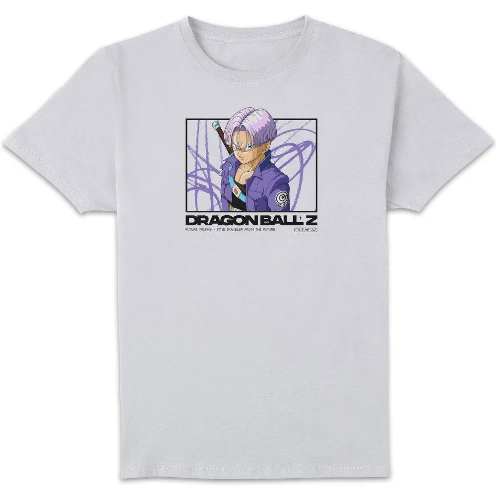Dragon Ball Z Future Trunks Profile Unisex T-Shirt - White - S Afbeelding 1