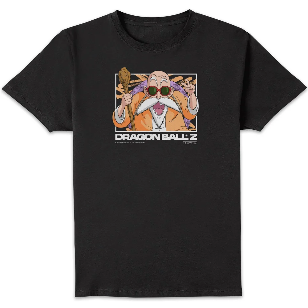 Dragon Ball Z Mutenroshi Profile Unisex T-Shirt - Black - S Afbeelding 1