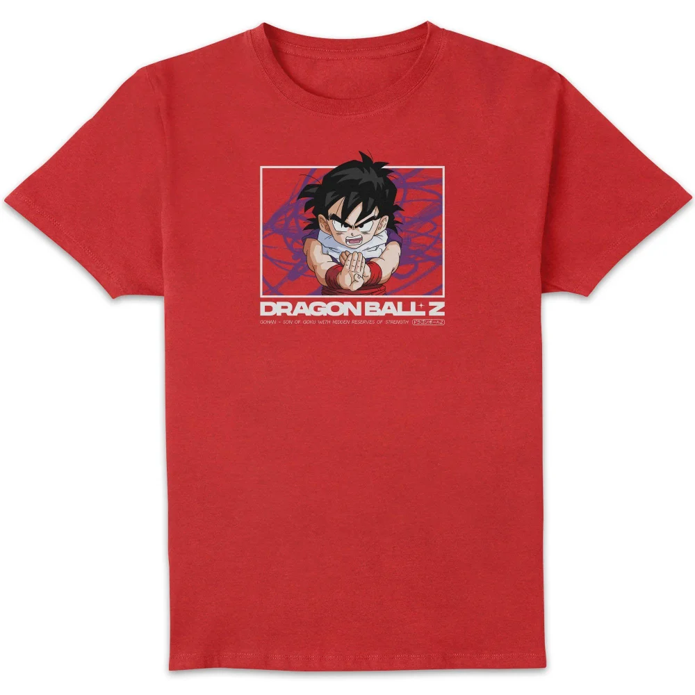 Dragon Ball Z Gohan Profile Unisex T-Shirt - Red - XL Afbeelding 1