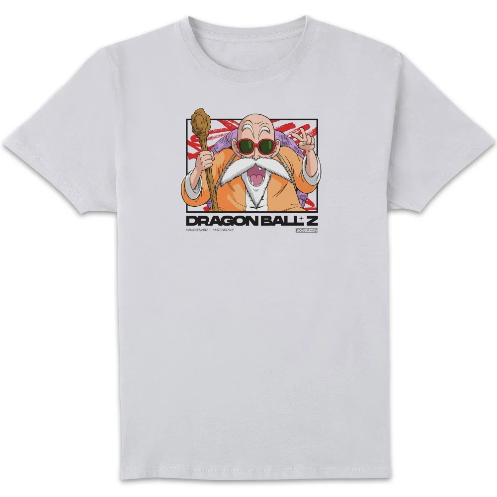 Dragon Ball Z Mutenroshi Profile Unisex T-Shirt - White - S Afbeelding 1