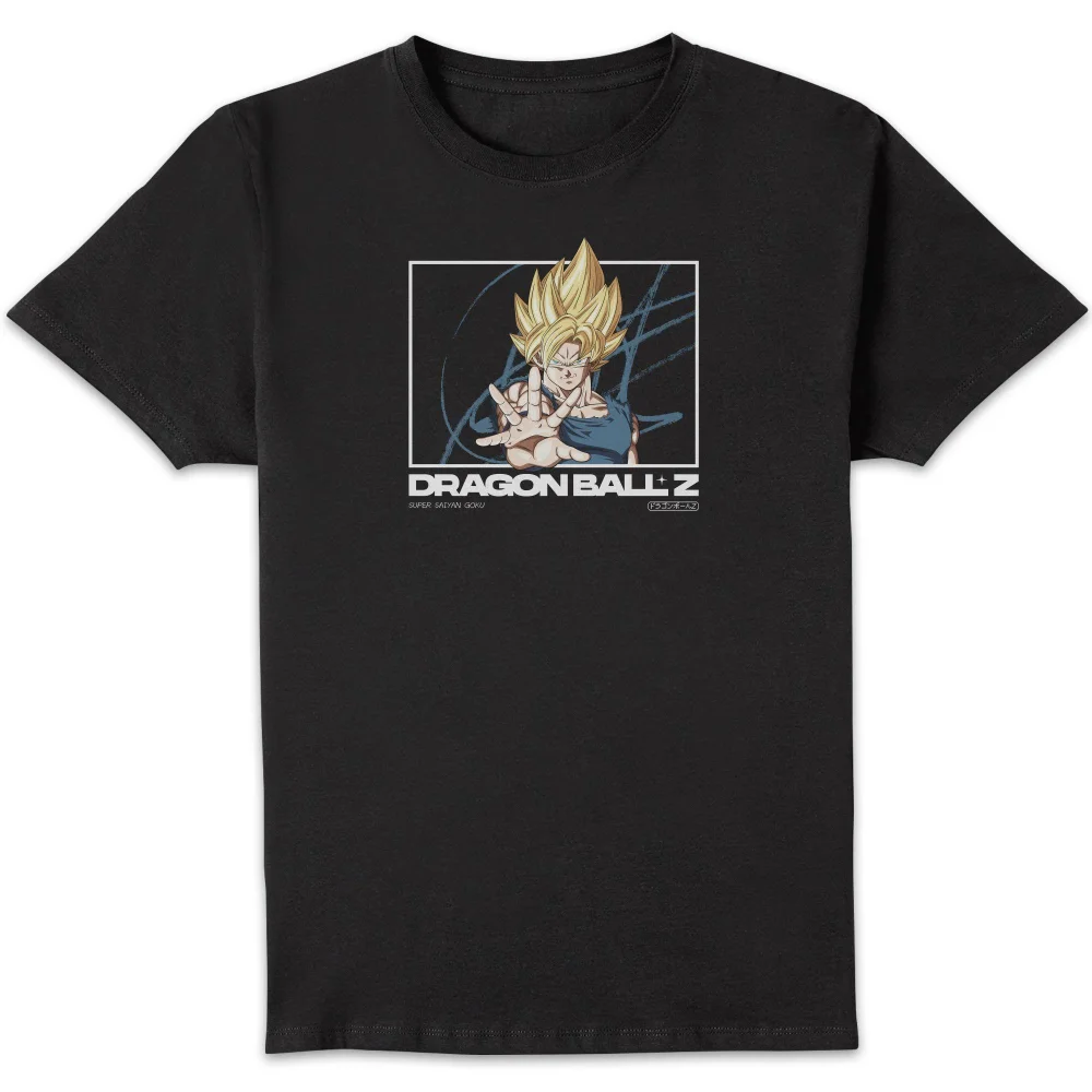 Dragon Ball Z Super Saiyan Goku Profile Unisex T-Shirt - Black - S Afbeelding 1