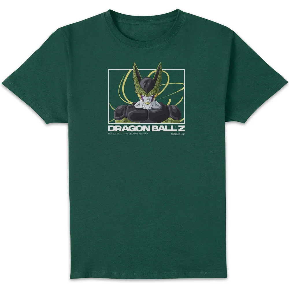 Dragon Ball Z Perfect Cell Profile Unisex T-Shirt - Green - S Afbeelding 1