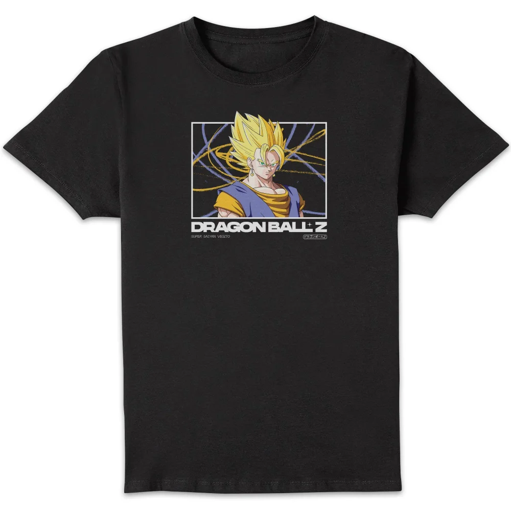 Dragon Ball Z Super Saiyan Vegito Profile Unisex T-Shirt - Black - S Afbeelding 1