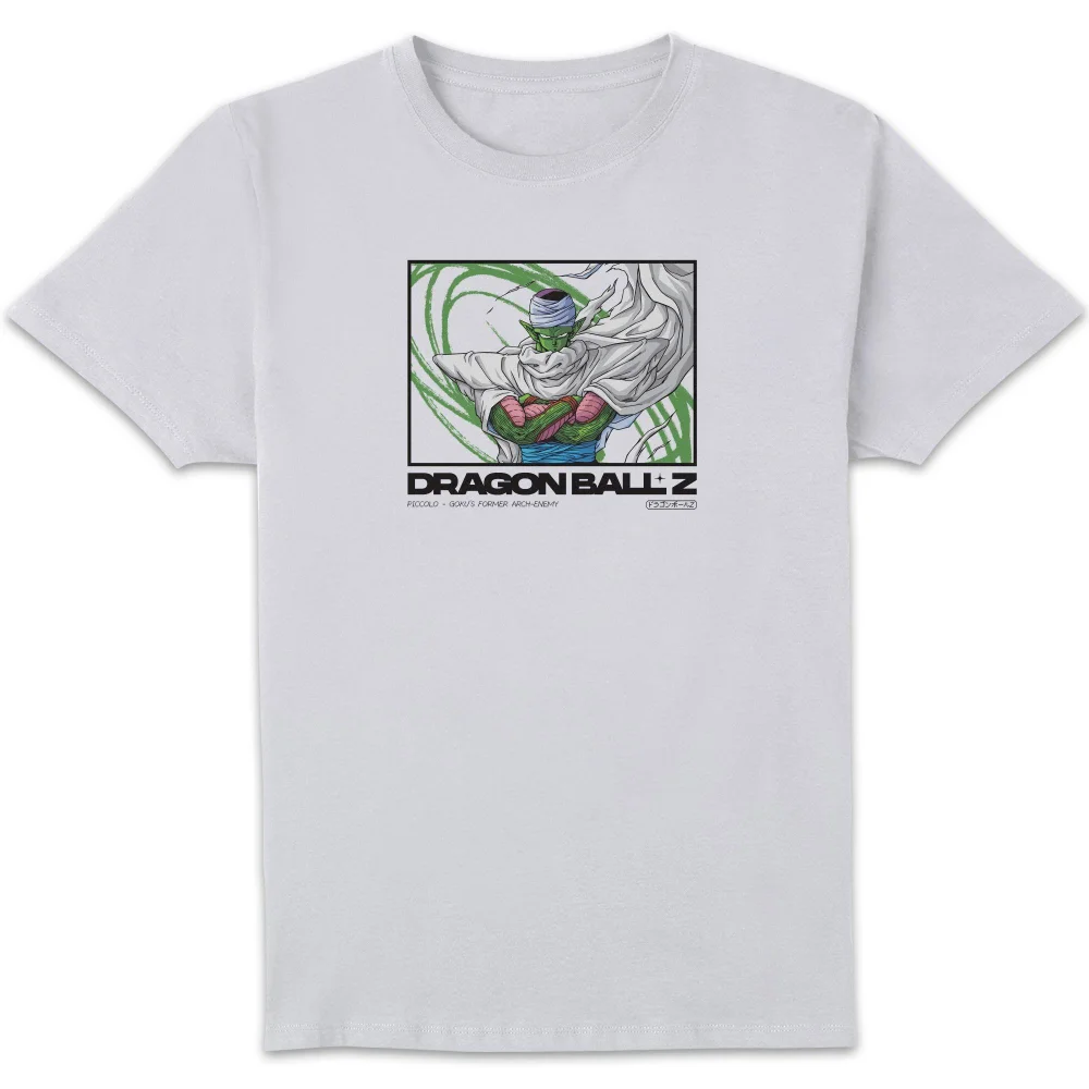 Dragon Ball Z Piccolo Profile Unisex T-Shirt - White - S Afbeelding 1
