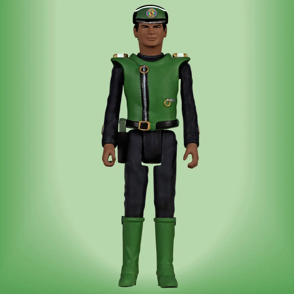The Anderson Collection 2 Lt. Green (Captain Scarlet) Action Figure (3.75") Afbeelding 1