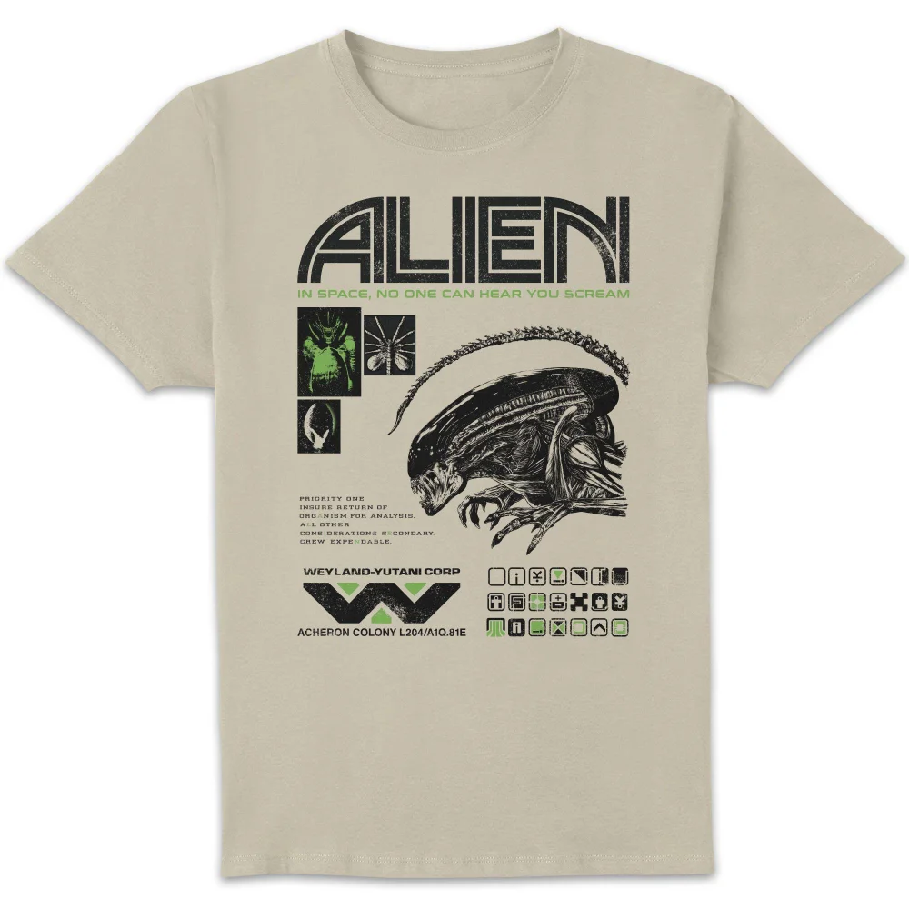 Alien Icons Unisex T-Shirt - Cream - L Afbeelding 1