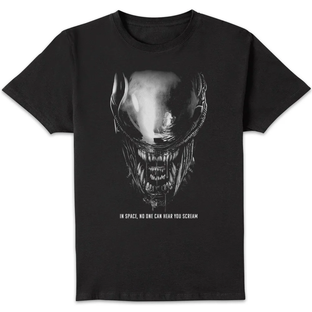 Alien Close Up Unisex T-Shirt - Black - L Afbeelding 1