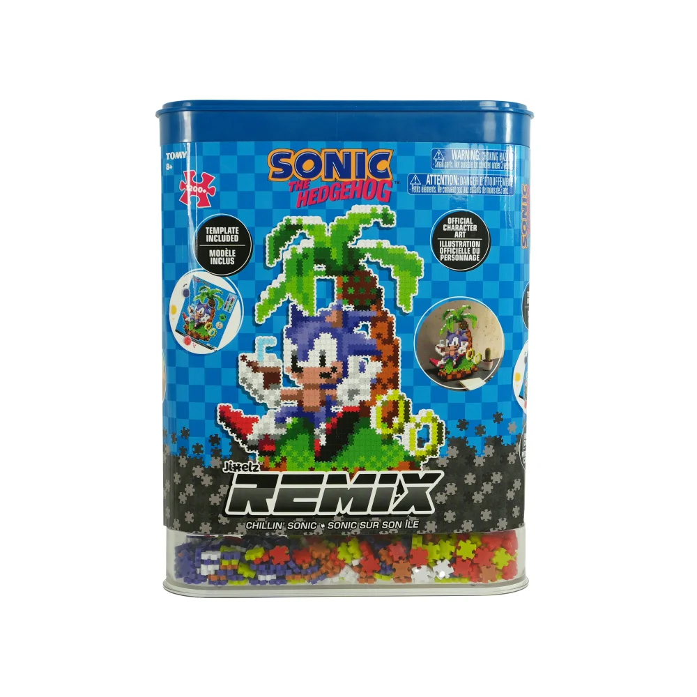 Jixelz Remix Sonic the Hedgehog Sonic Island 1250pc Set Afbeelding 1