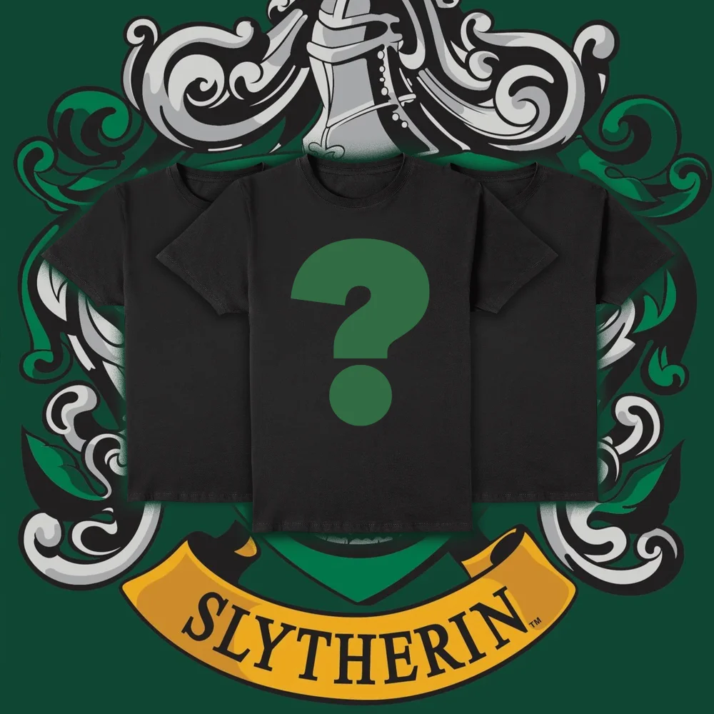 Harry Potter Slytherin Unisex T-Shirt Mystery 3-Pack - S Afbeelding 1