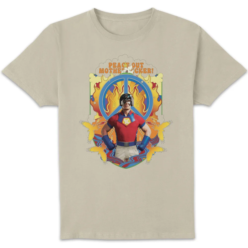 DC Comics Peacemaker Peace Out Motherf#%ker! Unisex T-Shirt - Cream - S Afbeelding 1
