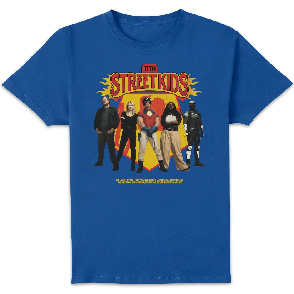 DC Comics Peacemaker 11th Street Kids Unisex T-Shirt - Blue - S Afbeelding 1