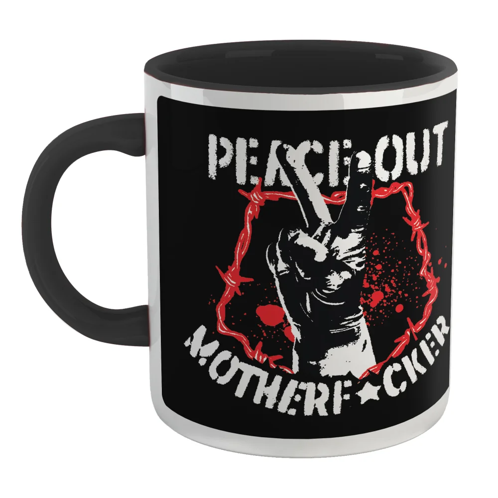 DC Comics Peacemaker Peace Out Motherf#%ker Mug - Black Afbeelding 1