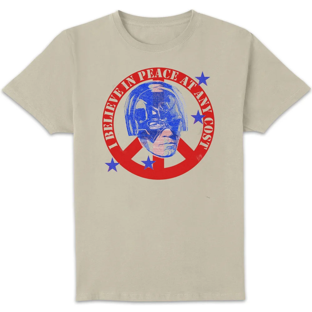DC Comics Peacemaker Believe In Peace At Any Cost Unisex T-Shirt - Cream - XXL Afbeelding 1