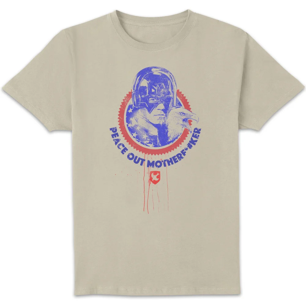 DC Comics Peacemaker Peace Out Motherf#%ker Unisex T-Shirt - Cream - S Afbeelding 1