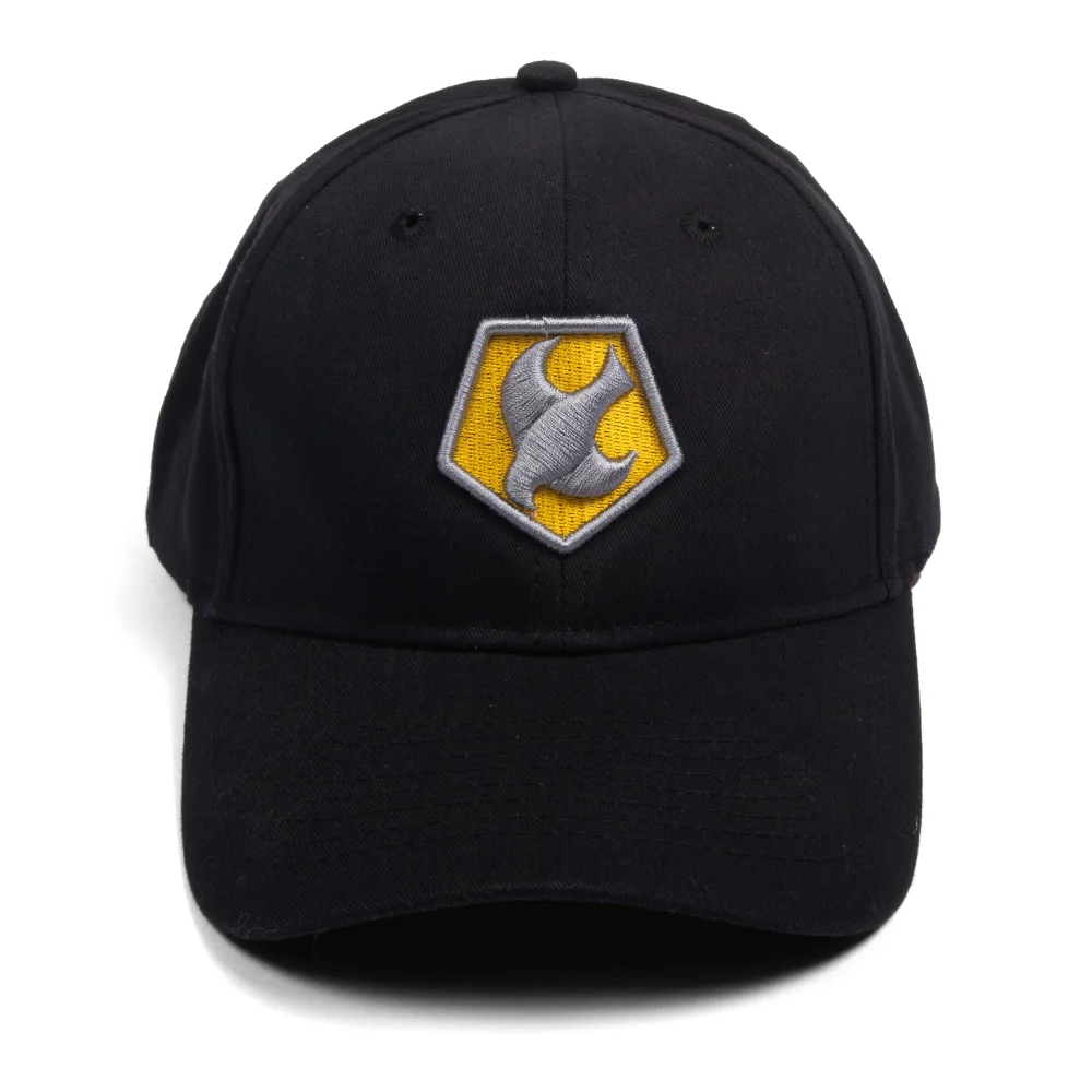 DC Comics Peacemaker Helmet Symbol Embroidered Baseball Cap - Black Afbeelding 1