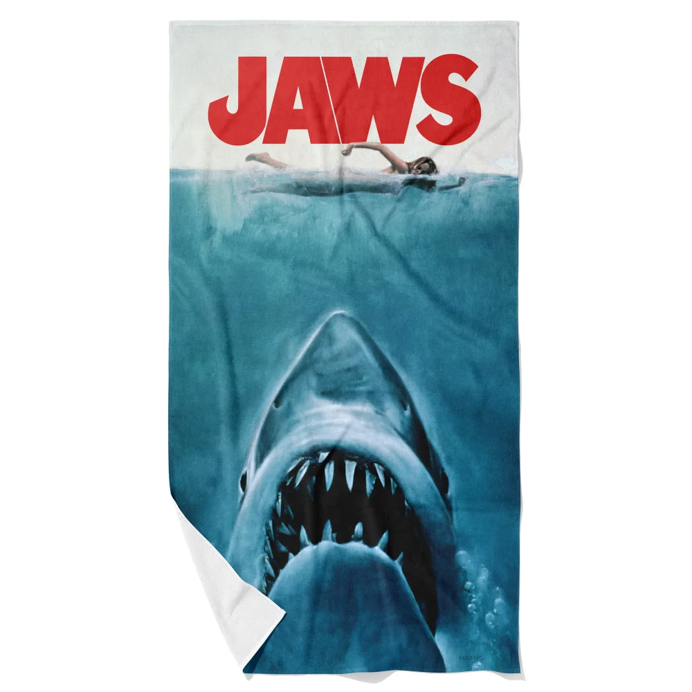 Jaws Classic Poster Beach Towel Afbeelding 1