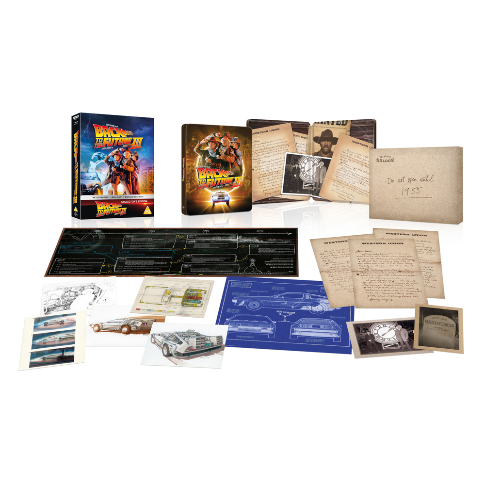 Back to the Future 3 4K Ultra HD & Blu-Ray Steelbook Afbeelding 1
