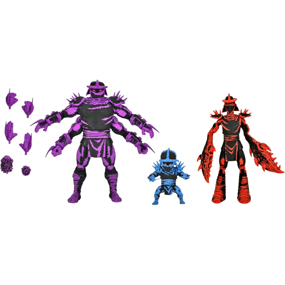 NECA Teenage Mutant Ninja Turtles (Mirage Comics) Action Figures Shredder Clones Box Set (18cm) Afbeelding 1