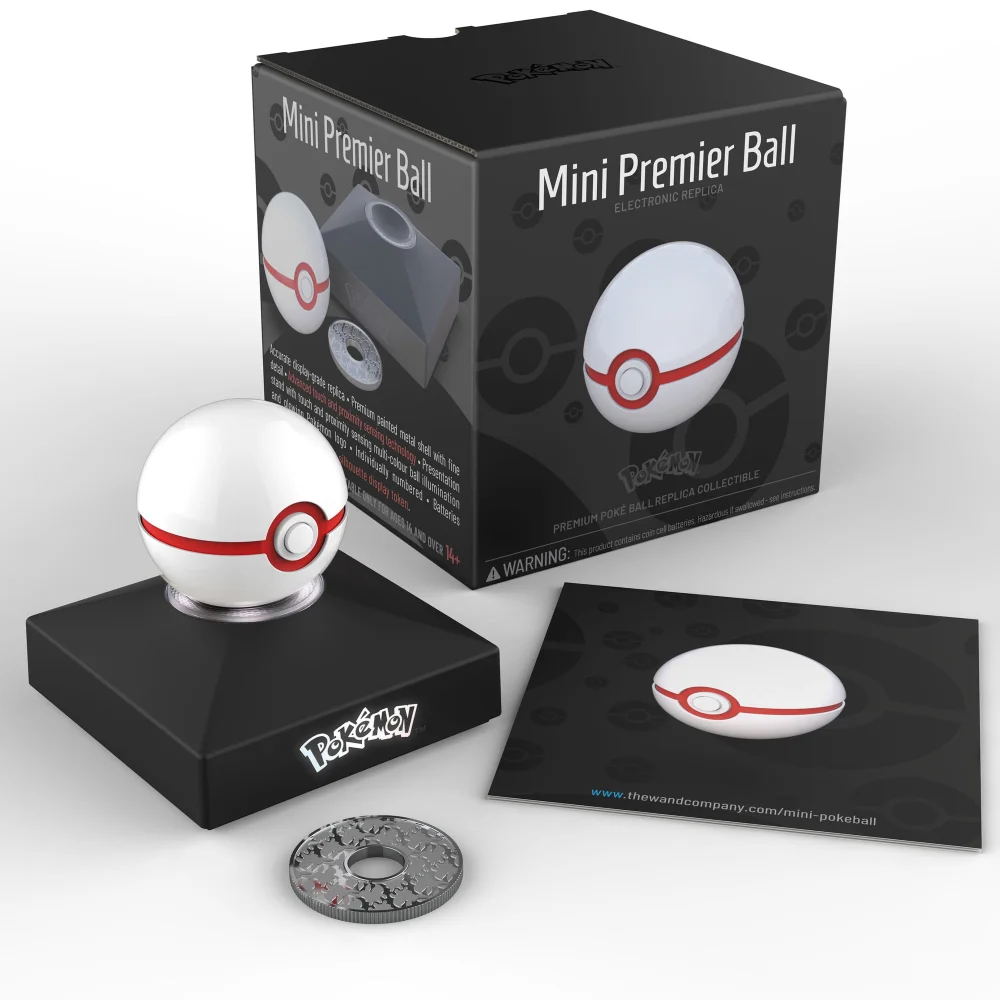 Pokémon Diecast Replica Mini Premier Ball Afbeelding 1