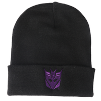 Transformers Decepticon Beanie - Black - undefined undefined