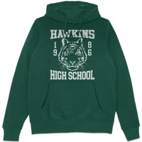 Stranger Things Hawkins High School Hoodie - Green - undefined undefined