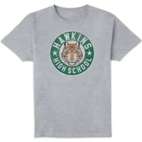 Stranger Things Hawkins High School Tigers Unisex T-Shirt - Grey