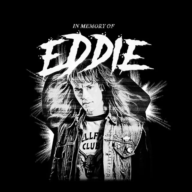 Stranger Things Eddie Munson Memorial Unisex T-Shirt - Black