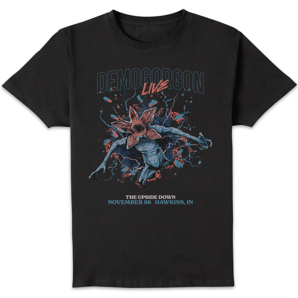 Stranger Things Demogorgon Live Unisex T-Shirt - Black - S Afbeelding 1