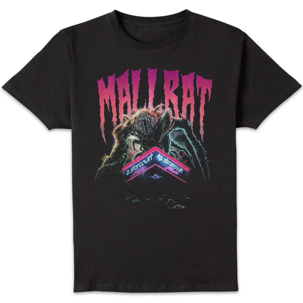 Stranger Things Mallrat Unisex T-Shirt - Black - S Afbeelding 1