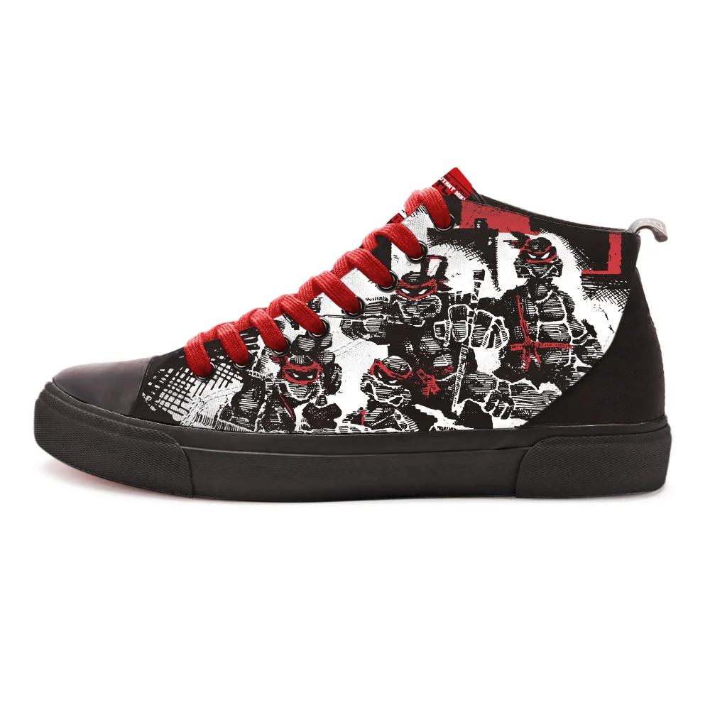 Akedo x TMNT Our Master Taught Us Well High Top - Black / Black - UK 9 / EU 43 / US Men's 9.5 / US Women's 11 Afbeelding 1
