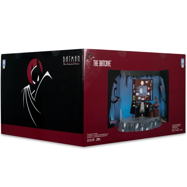 Batman: The Animated Series The Batcave Playset with Exclusive Batman 6in Action Figure Gold Label McFarlane Toys