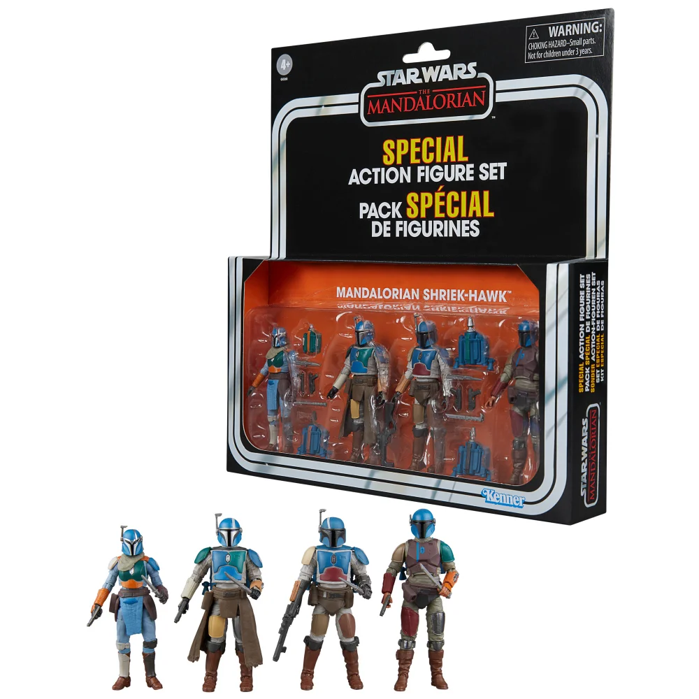 Hasbro Star Wars The Vintage Collection Mandalorian Shriek-Hawk, Star Wars: The Mandalorian 3.75 Inch 4-Pack Afbeelding 1