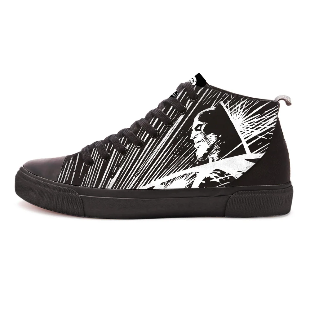 Akedo x DC Comics Batman Contrast High Top - All Black - UK 5 / EU 38 / US Men's 5.5 / US Women's 7 Afbeelding 1