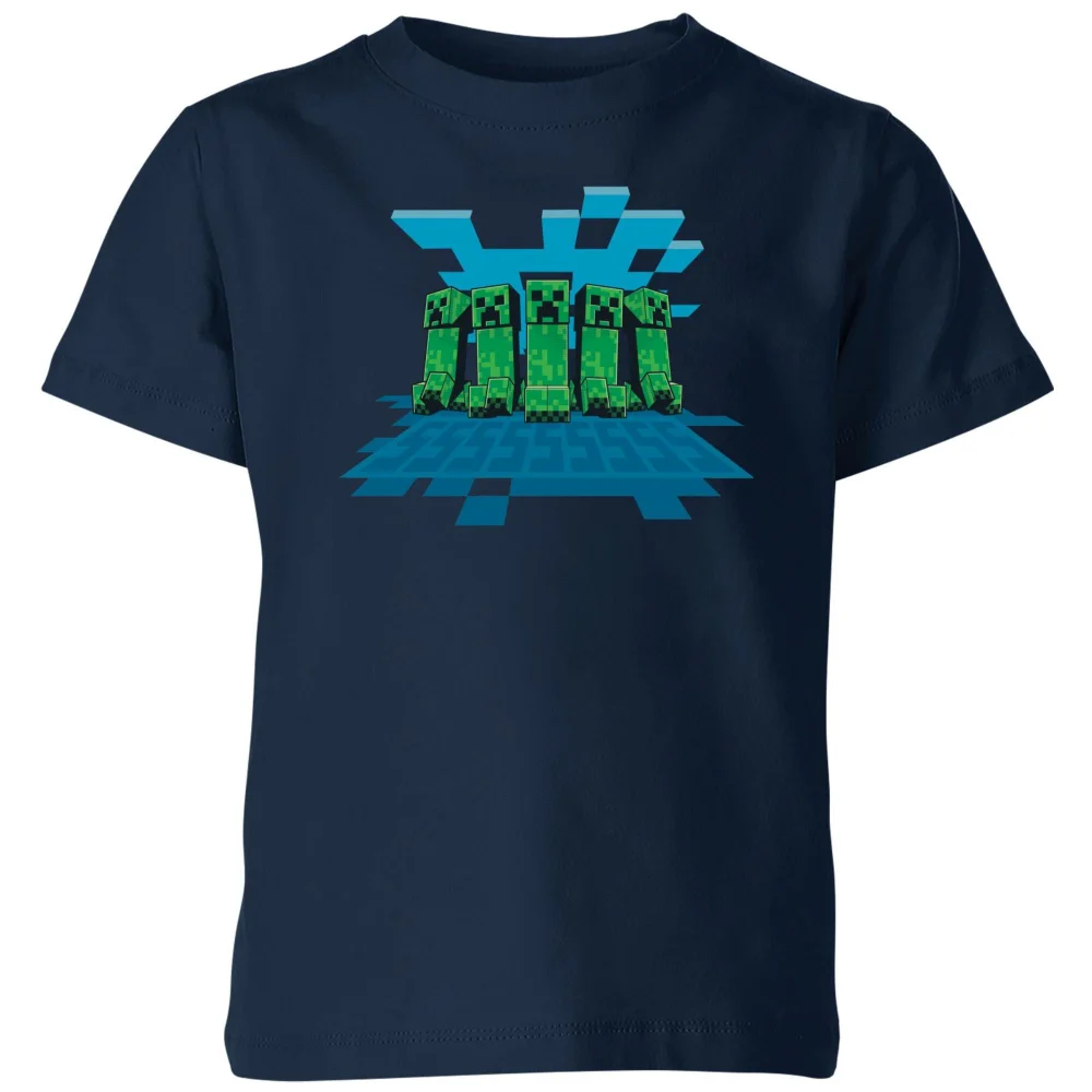 Minecraft Horizon Kids' T-Shirt - Navy - 98/104 (3-4 jaar) Afbeelding 1