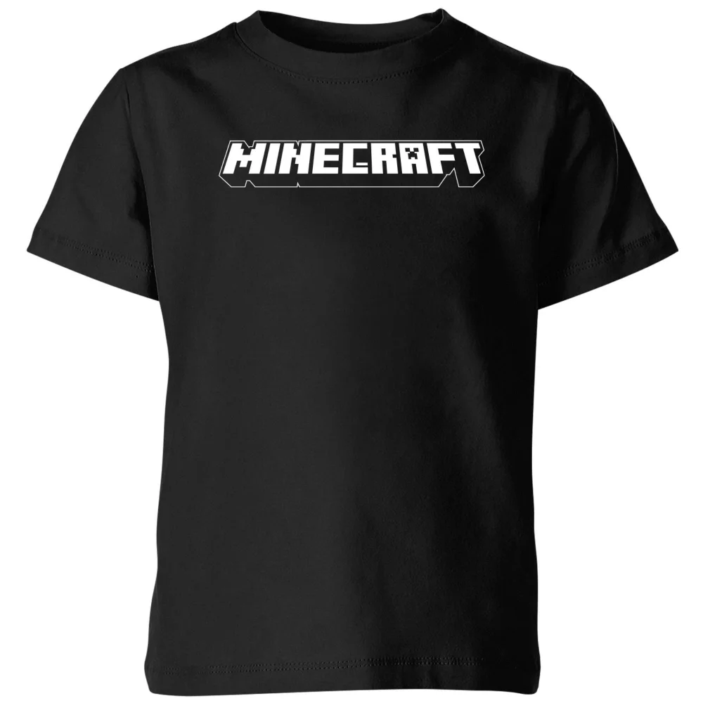 Minecraft Logo Kids' T-Shirt - Black - 110/116 (5-6 jaar) Afbeelding 1