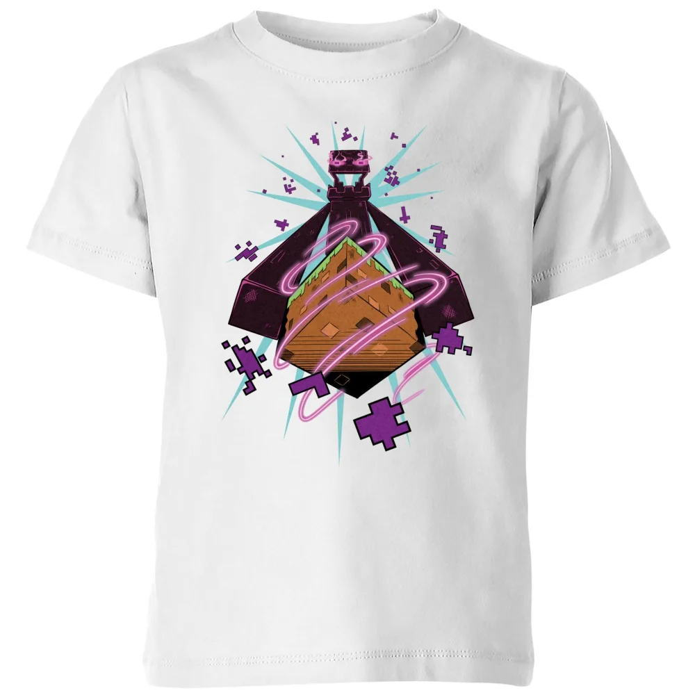 Minecraft Figure Kids' T-Shirt - White - 98/104 (3-4 jaar) Afbeelding 1