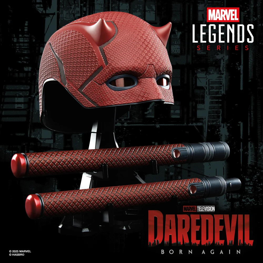 Hasbro Marvel Legends Series Daredevil: Born Again Premium Roleplay Mask and Billy Club Afbeelding 1