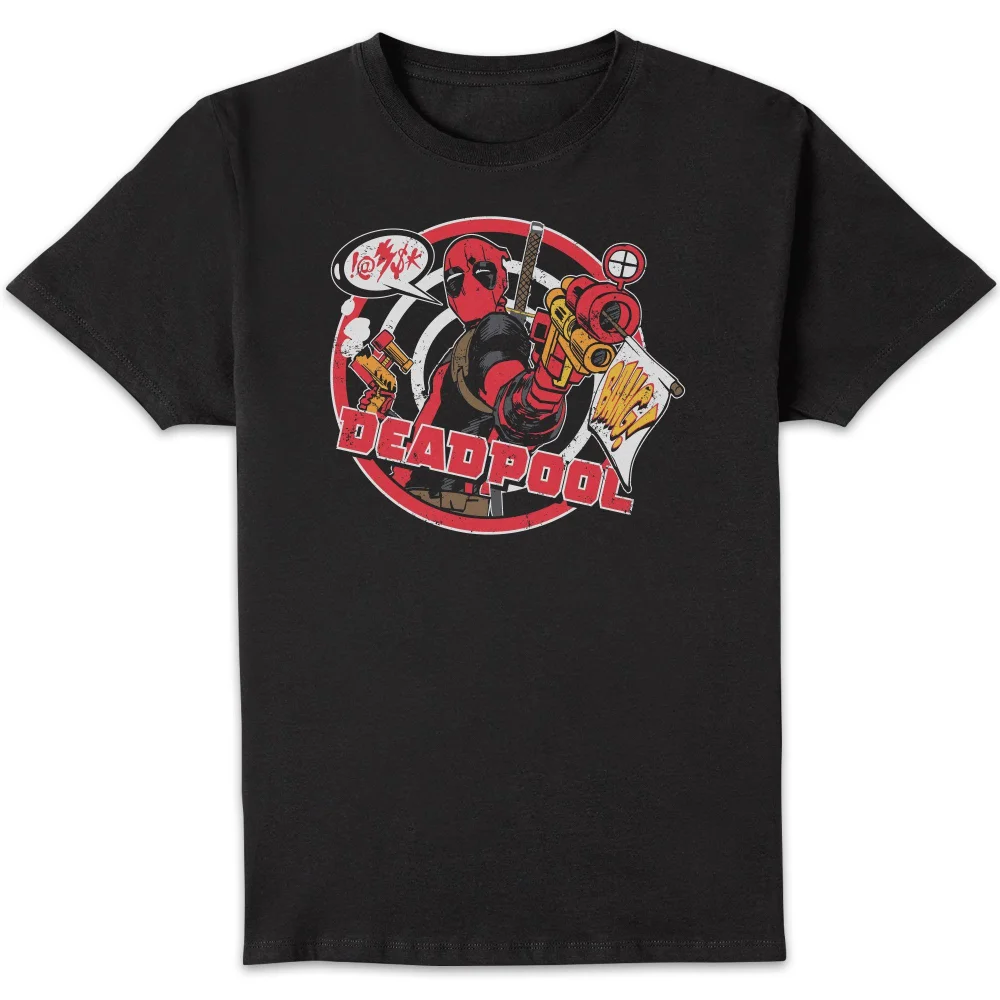 Marvel Deadpool Badge Unisex T-Shirt - Black - S Afbeelding 1