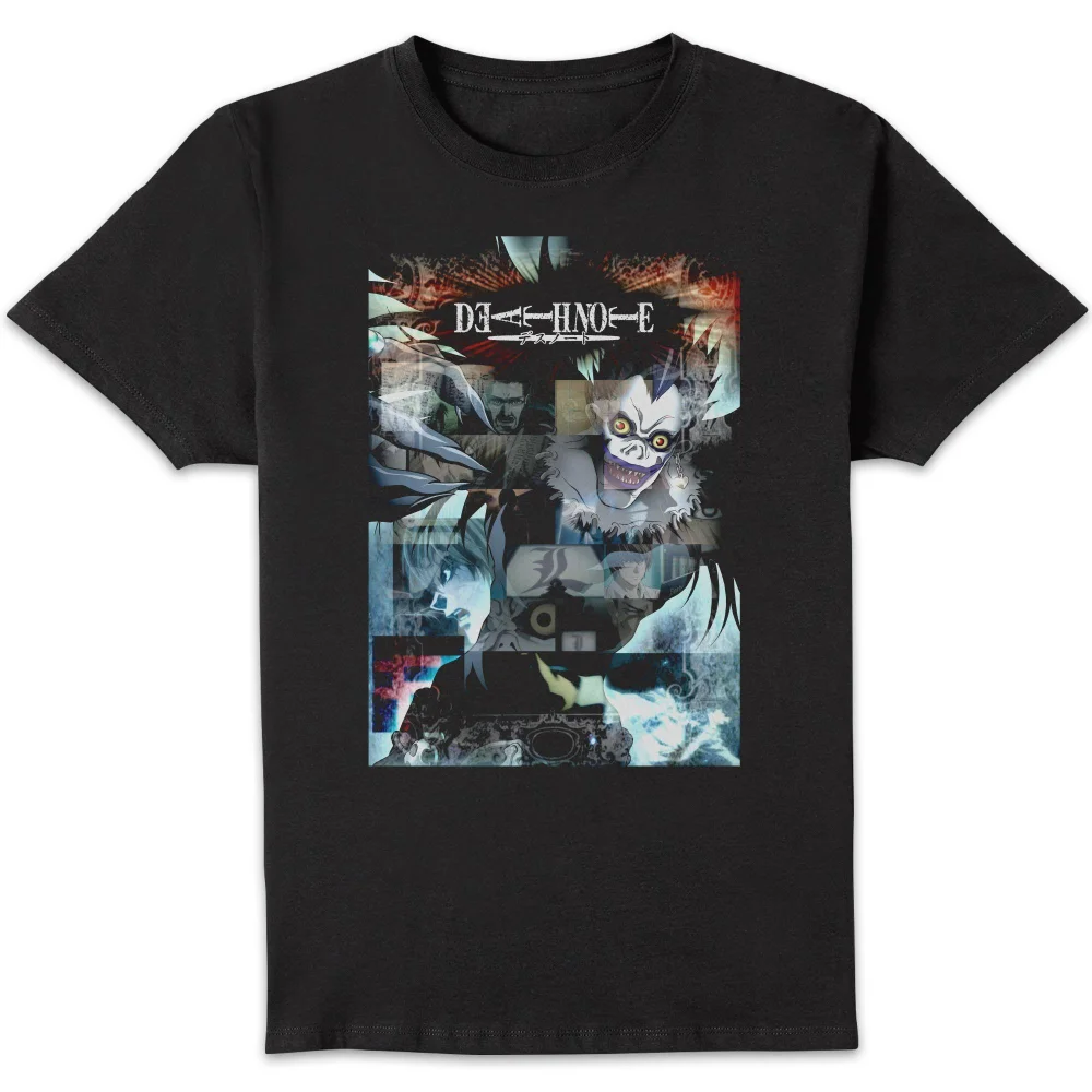 Death Note Glitch Unisex T-Shirt - Black - S Afbeelding 1