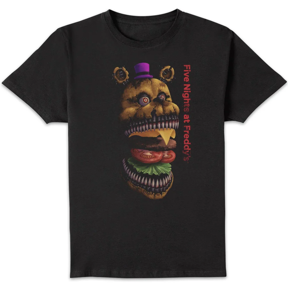 Five Nights at Freddy's Midnight Snack Burger Unisex T-Shirt - Black - S Afbeelding 1