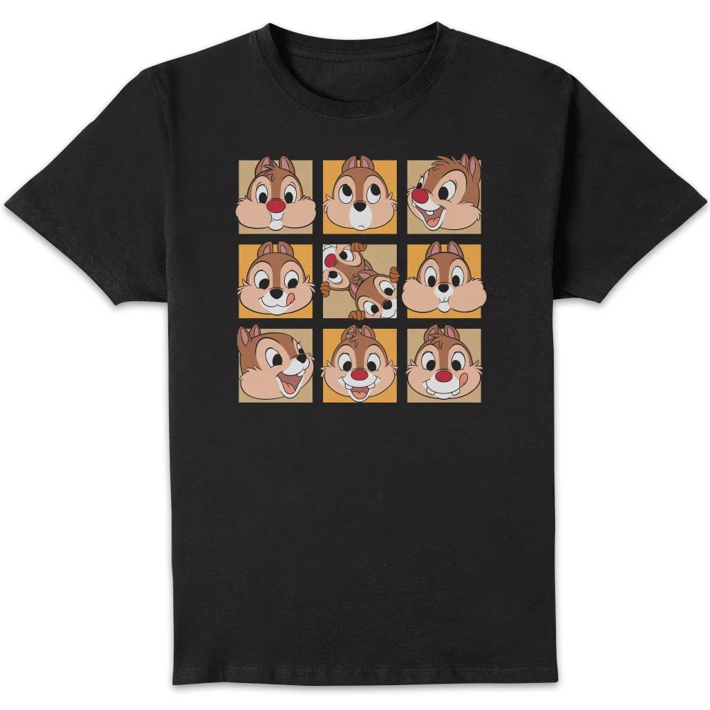 Disney Faces Unisex T-Shirt - Black - S Afbeelding 1