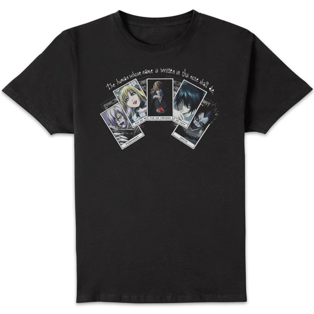 Death Note Playing Cards Unisex T-Shirt - Black - S Afbeelding 1