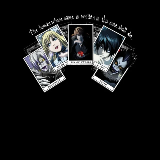 Death Note Playing Cards Unisex T-Shirt - Black