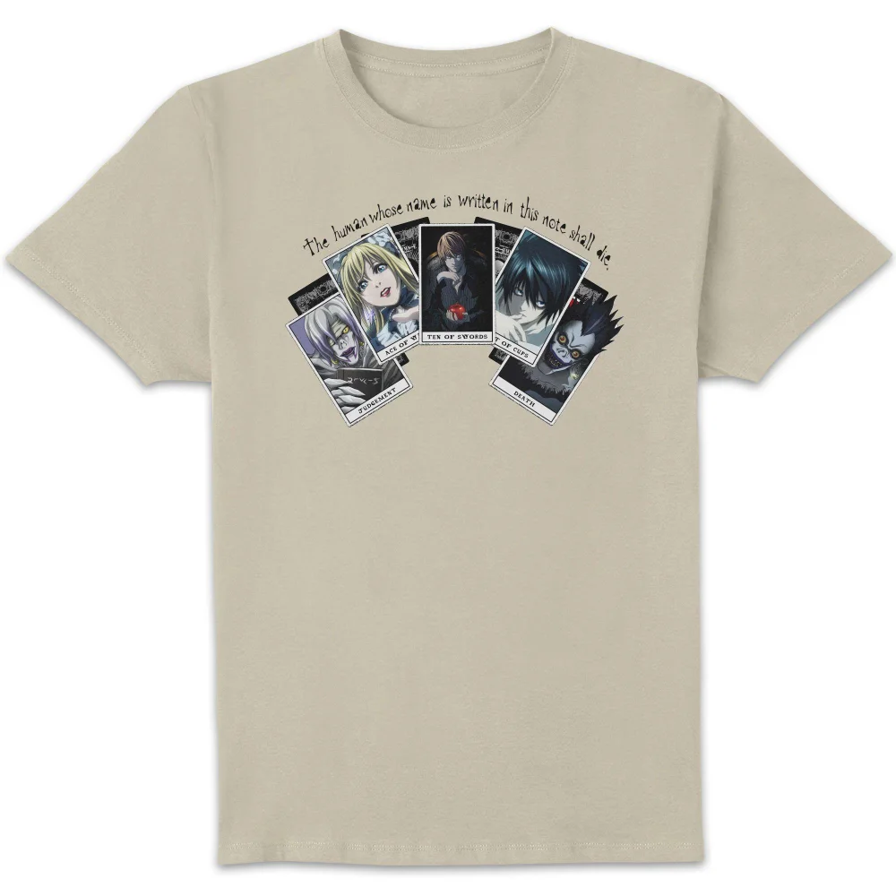 Death Note Playing Cards Unisex T-Shirt - Cream - S Afbeelding 1