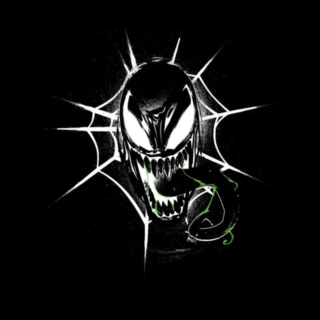 Marvel Venom Face Unisex T-Shirt - Black