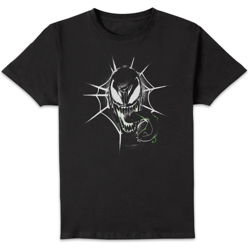 Marvel Venom Face Unisex T-Shirt - Black - S Afbeelding 1