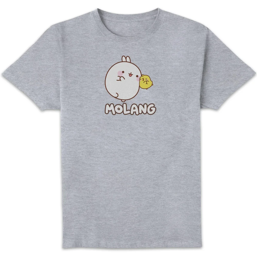 Molang And Pui Pui Unisex T-Shirt - Grey - S Afbeelding 1