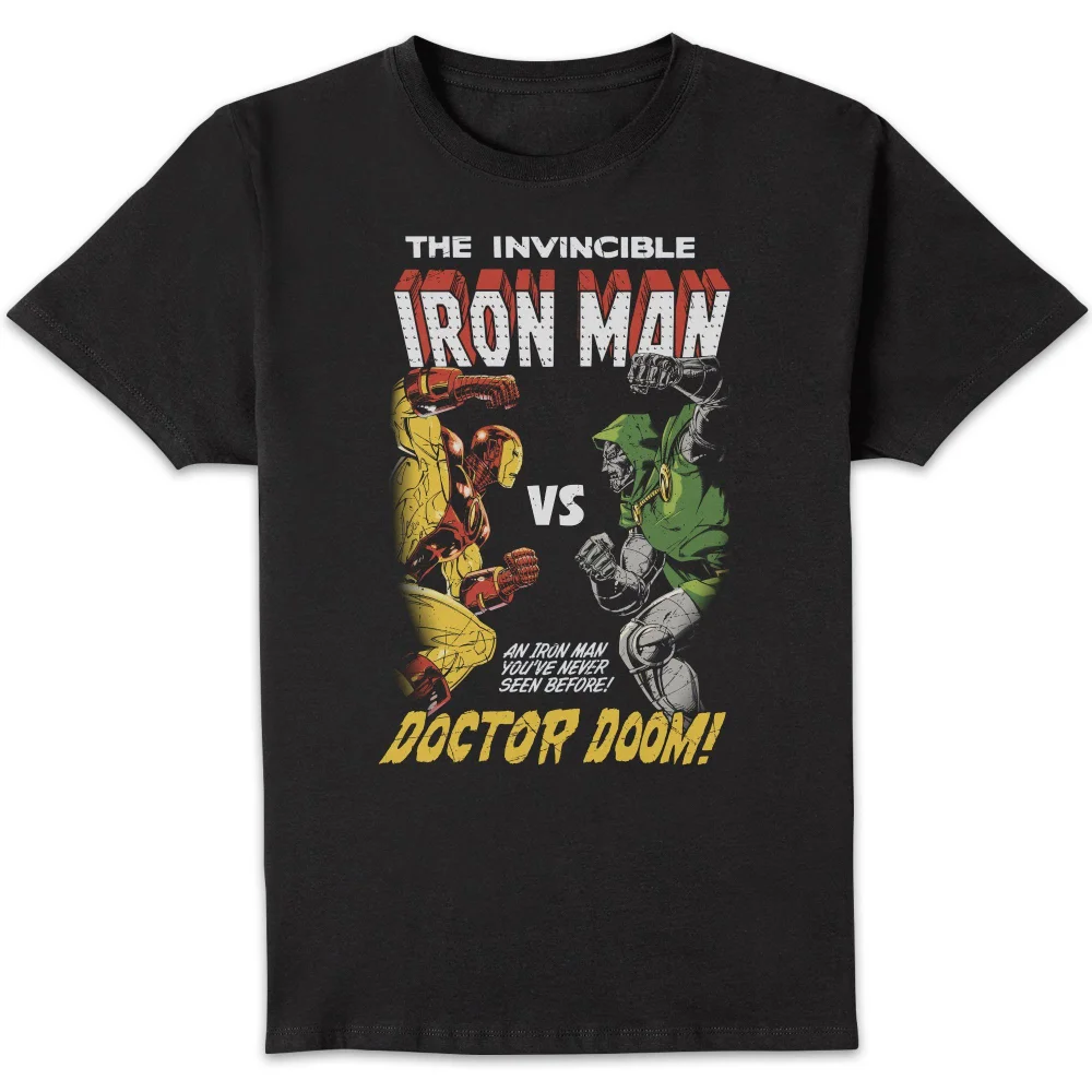 Marvel Iron Man Vs. Doom Unisex T-Shirt - Black - S Afbeelding 1