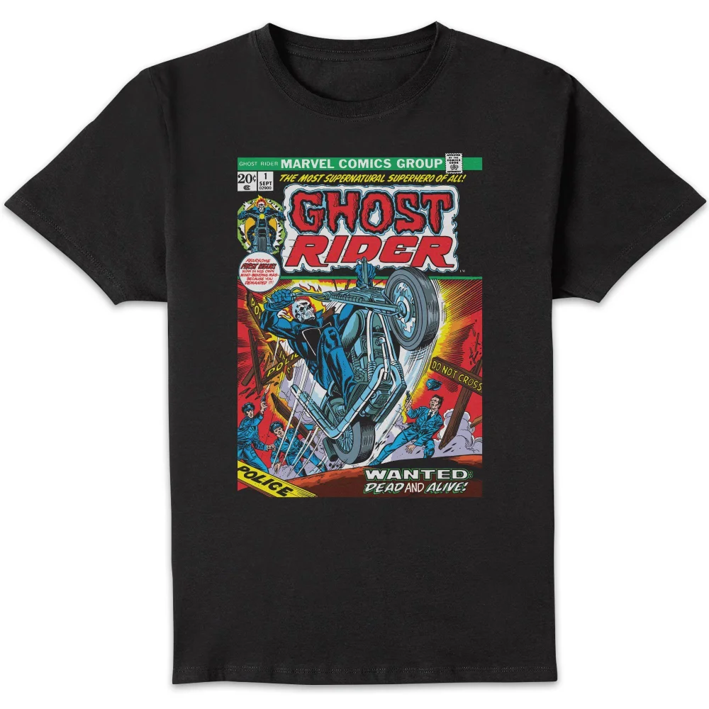 Marvel Ghost Rider Wanted Dead And Alive Unisex T-Shirt - Black - S Afbeelding 1